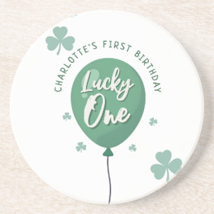 Gelukkige Eén 1e Verjaardag St. Patrick's Day Klav Zandsteen Onderzetter
