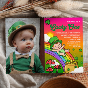 Gelukkige Een Lucky One St.Patrick's Dag 1e Verjaa Kaart