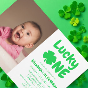 Gelukkige Een St. Patrick's Dag 1e Verjaardag Kaart