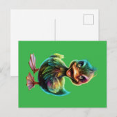 Gelukkige eend. briefkaart (Voorkant / Achterkant)