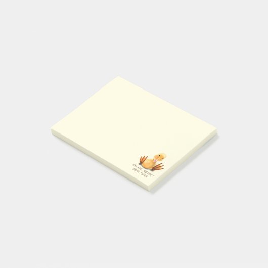 Gelukkige Eendje Grappige Post-it® Notities Notes (Schuin)