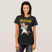 Gelukkige Eenhoorn - Bertha Naam T-shirt (Voorkant volledig)