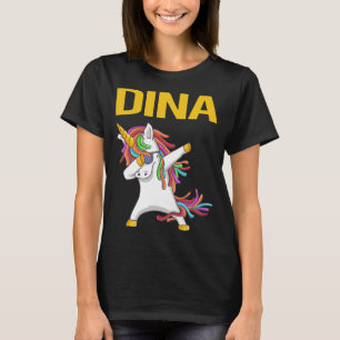 Gelukkige Eenhoorn - Dina Naam T-shirt