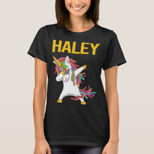 Gelukkige Eenhoorn - Haley Naam T-shirt