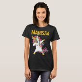 Gelukkige Eenhoorn - Marissa Naam T-shirt (Voorkant volledig)