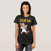 Gelukkige Eenhoorn - Sofia Naam T-shirt (Voorkant volledig)
