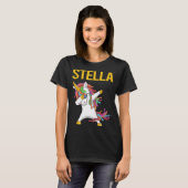 Gelukkige Eenhoorn - Stella naam T-shirt (Voorkant volledig)