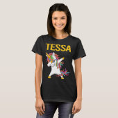 Gelukkige Eenhoorn - Tessa Naam T-shirt (Voorkant volledig)