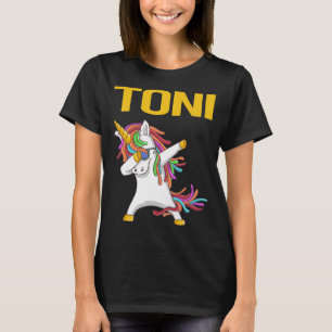 Gelukkige Eenhoorn - Toni Naam T-shirt
