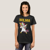 Gelukkige Eenhoorn - Wilma Naam T-shirt (Voorkant volledig)