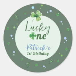 Gelukkige Eénste Patrick Jongens Verjaardag Ronde Sticker