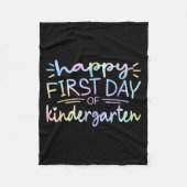 Gelukkige eerste dag kleuterleidster Tie Dye Gi Fleece Deken (Voorkant)