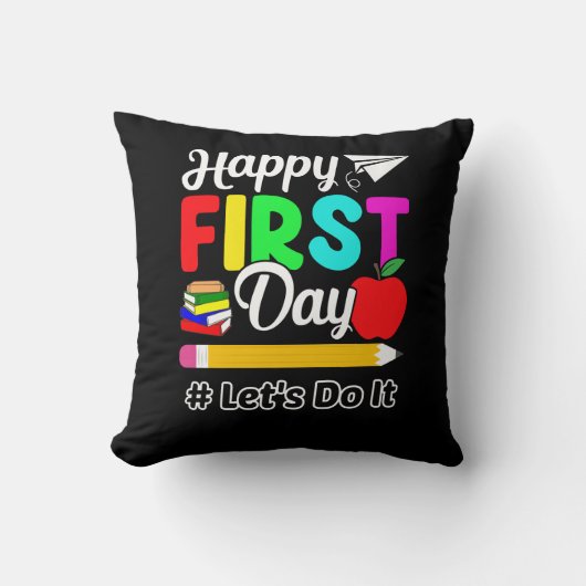 Gelukkige eerste dag kussen (Voorkant)