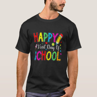 Gelukkige eerste dag Laten we dit doen Welkom teru T-shirt
