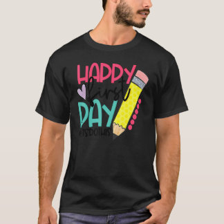 Gelukkige eerste dag Laten we dit doen Welkom teru T-shirt