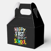 Gelukkige eerste dag terug naar school bedankdoosjes (Achterkant)