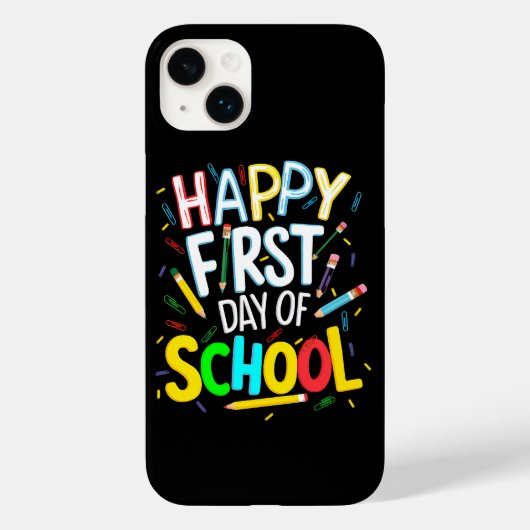 Gelukkige eerste dag terug naar school Case-Mate iPhone case (Achterkant)