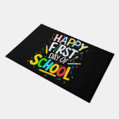 Gelukkige eerste dag terug naar school deurmat (Schuin)