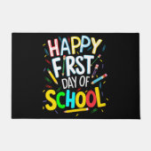 Gelukkige eerste dag terug naar school deurmat (Voorkant)