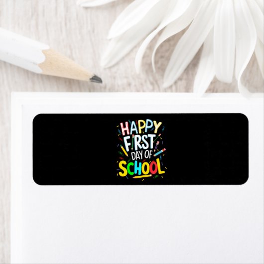 Gelukkige eerste dag terug naar school etiket (Insitu)