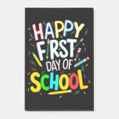 Gelukkige eerste dag terug naar school post-it® notes (Voorkant)