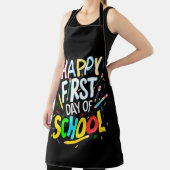 Gelukkige eerste dag terug naar school schort (Insitu)