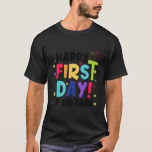 Gelukkige eerste dag van 2e klas Schattige Apple t T-shirt