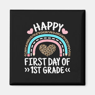 Gelukkige eerste dag van de 1e klas luipaard regen magneet