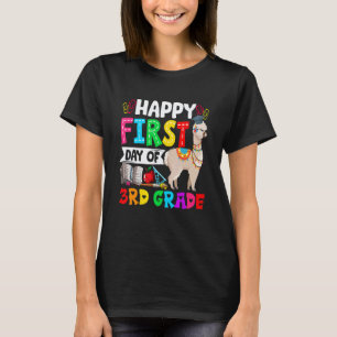 Gelukkige eerste dag van de 3e klas Llama School A T-shirt
