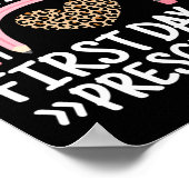 Gelukkige eerste dag van de kleuterschool Leopard Poster (Hoek)