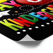 Gelukkige Eerste dag van de Kleuterschool Leraar L Poster (Hoek)