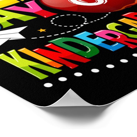 Gelukkige Eerste dag van de Kleuterschool Leraar L Poster (Hoek)