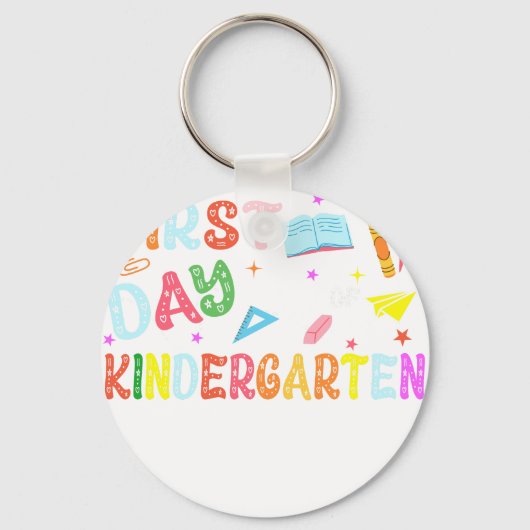 gelukkige eerste dag van de kleuterschool sleutelhanger (Voorkant)