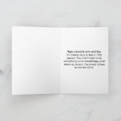 Gelukkige eerste dag van de middelbare school met  kaart (Binnen)