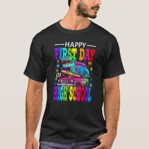Gelukkige eerste dag van de middelbare school mons t-shirt