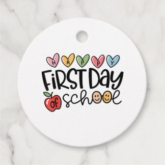 Gelukkige eerste dag van de schoolleraar Meisje Ki Bedankjes Labels