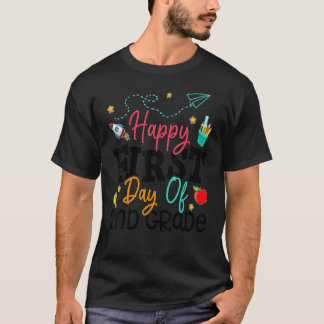 Gelukkige eerste dag van de tweede klas leraar ter t-shirt