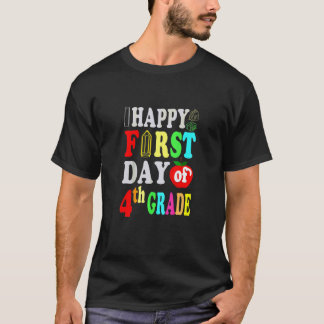 Gelukkige eerste dag van groep 6 leraar leerling c t-shirt