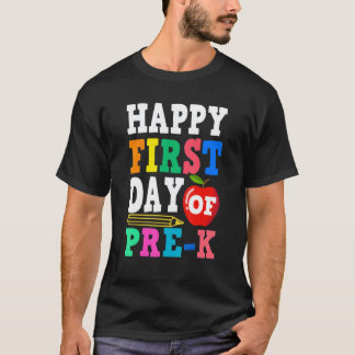 Gelukkige eerste dag van Pre K terug naar school l T-shirt
