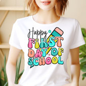 Gelukkige eerste dag van school leraar Tshirt