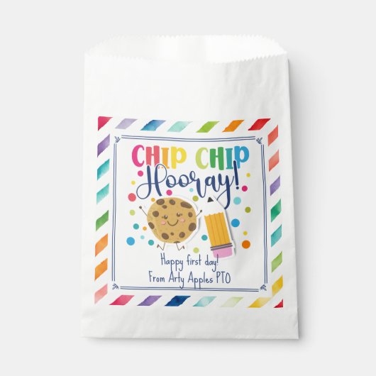 Gelukkige eerste dag van schoolkoekje bedankzakje (Voorkant)