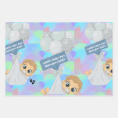 Gelukkige Eerste Dag Verjaardag Inpakpapier Vel (Voorkant)