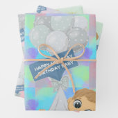 Gelukkige Eerste Dag Verjaardag Inpakpapier Vel (In situ)