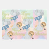 Gelukkige Eerste Dag Verjaardag Inpakpapier Vel (Voorkant 3)