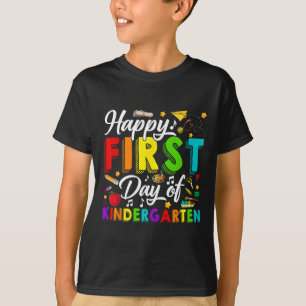 Gelukkige eerste kleuterklassedag Terug naar schoo T-shirt