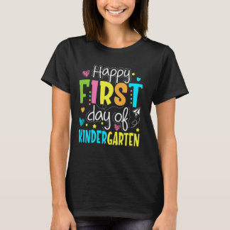Gelukkige eerste kleuterklassedag voor kinderen le t-shirt