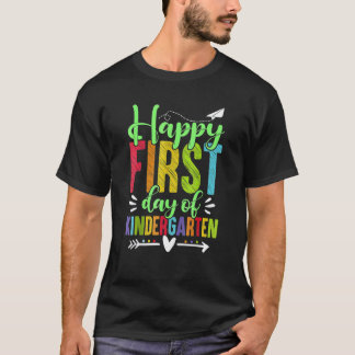 Gelukkige eerste kleuterklassedag voor leerkrachte t-shirt