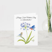 Gelukkige eerste Moederdag als oma Lily Kaart (Voorkant)