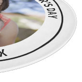 Gelukkige eerste Moederdag Custom Foto & Tekst Snijplank (Hoek)