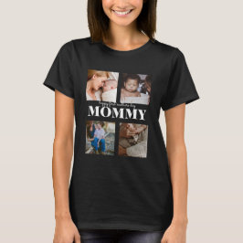 gelukkige eerste moederdag leuke fotocollage T-shi T-shirt